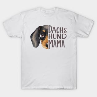 Dachshund Mama Dog Lover Cute Animal Face T-Shirt